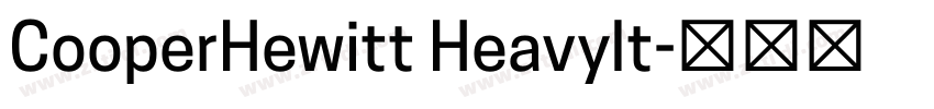 CooperHewitt HeavyIt字体转换